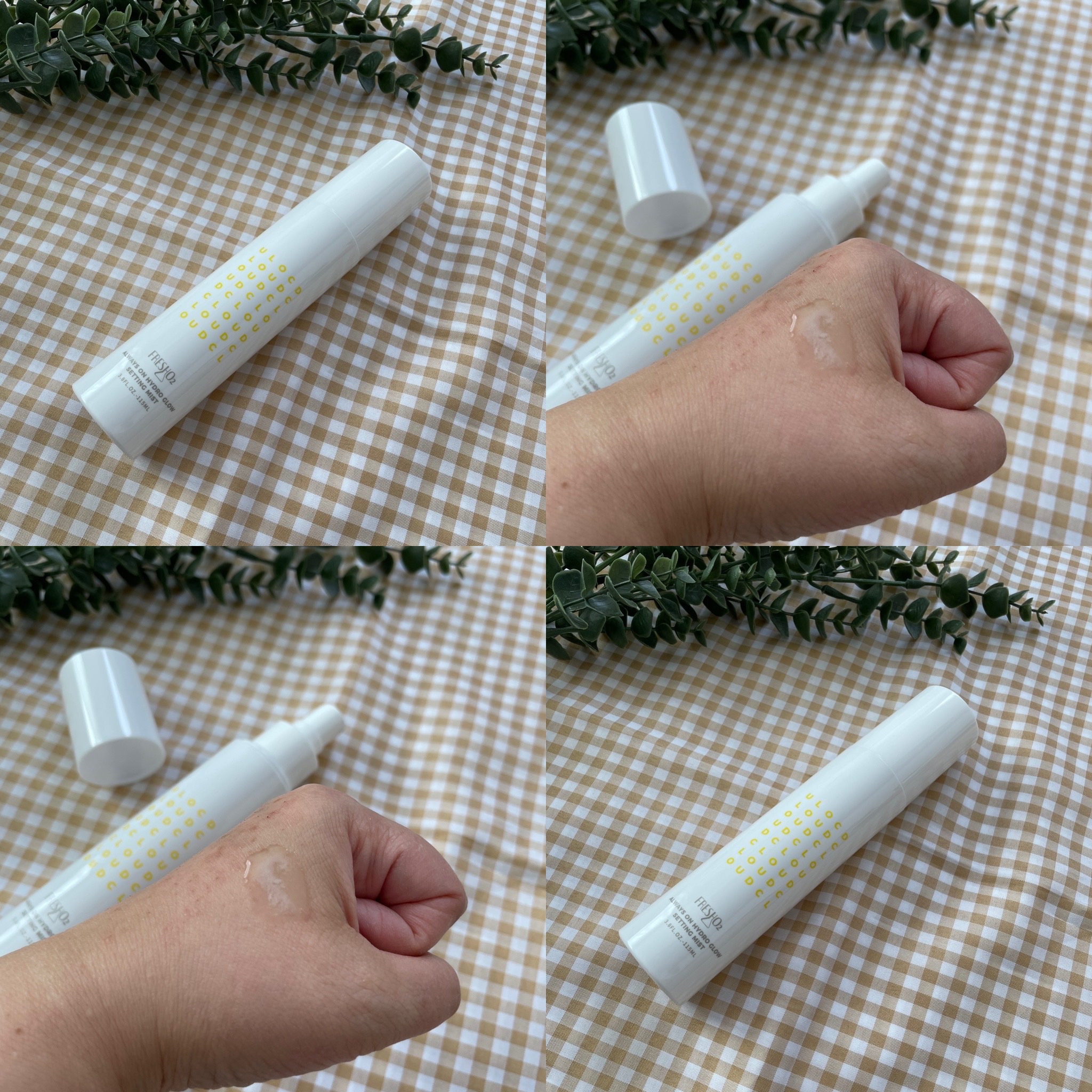 クラウドオールウェイズオン ハイドログロー メイクキー プミスト/FRESHO2/フィックスミストを使ったクチコミ（2枚目）