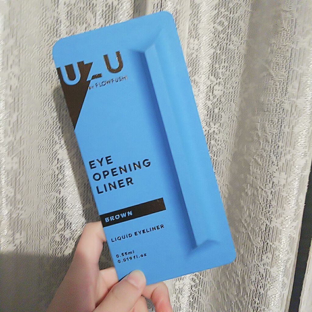 EYE OPENING LINER/UZU BY FLOWFUSHI/リキッドアイライナーを使ったクチコミ（1枚目）