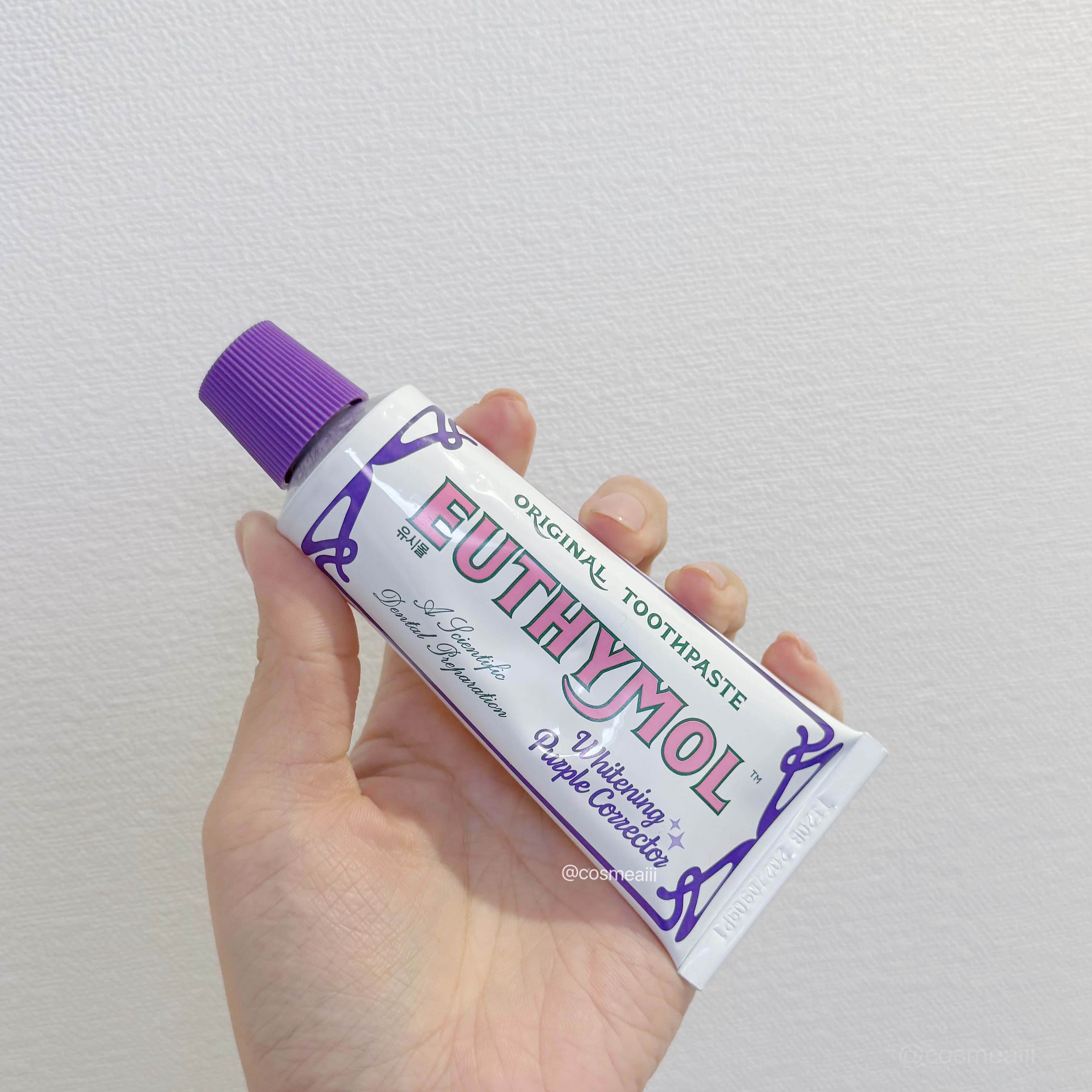 ホワイトパープル歯みがき ピーチフローラルミントの香り/EUTHYMOL/歯磨き粉を使ったクチコミ（2枚目）