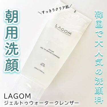 ラゴム ジェルトゥウォーター クレンザー(朝用洗顔)/LAGOM /洗顔フォームを使ったクチコミ（1枚目）