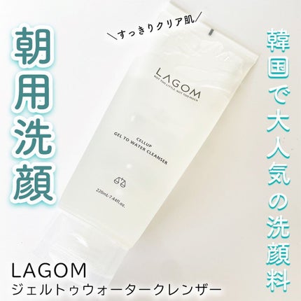 ラゴム ジェルトゥウォーター クレンザー(朝用洗顔)/LAGOM /その他洗顔料を使ったクチコミ(1枚目)