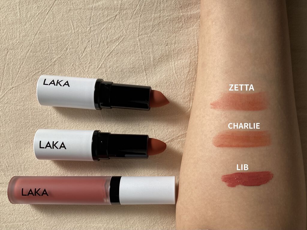 スムースマット リップティント/Laka/口紅を使ったクチコミ（2枚目）