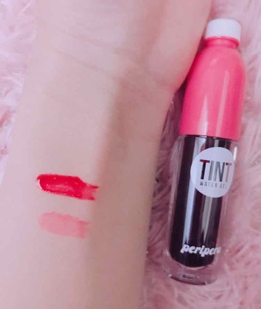 PERIPERA カラーフィットティント ウォータージェルのクチコミ「ペリペラ
COLOR FIT TINT WATER GEL 3番

本当に水って感じ！
唇にぽ.....」（3枚目）