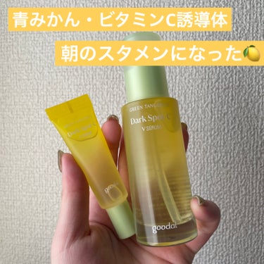 【goodalの青みかん🍊🍋ビタミンC誘導体配合で透明感あふれる肌をGET🩵】





✔︎goodal
　グリーンタンジェリン ビタC 
　ダークスポットケアセラム
　¥3,410



☑︎韓国の