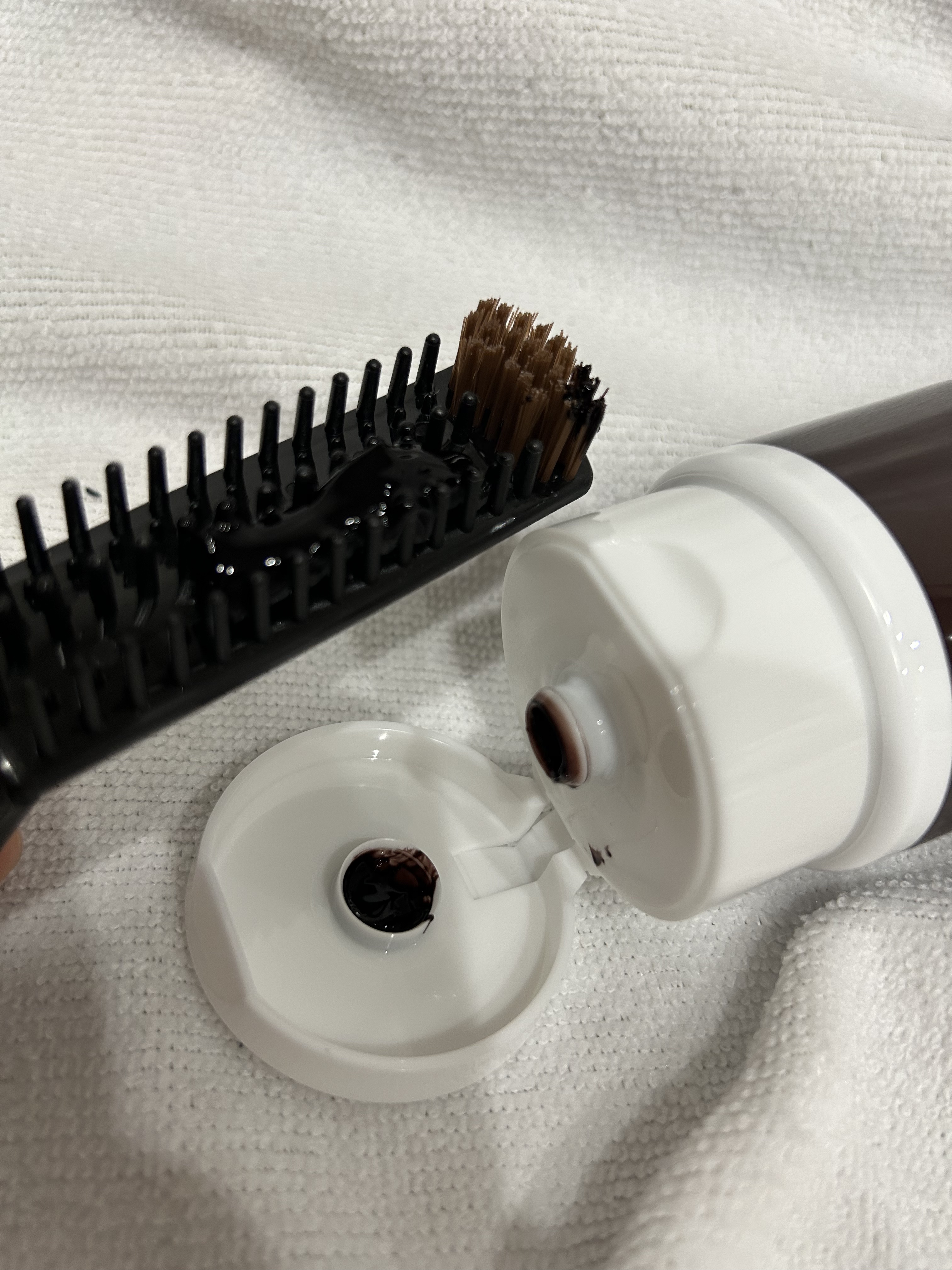 カラートリートメント 6 ダークブラウン/テンスター/ヘアカラーを使ったクチコミ（2枚目）