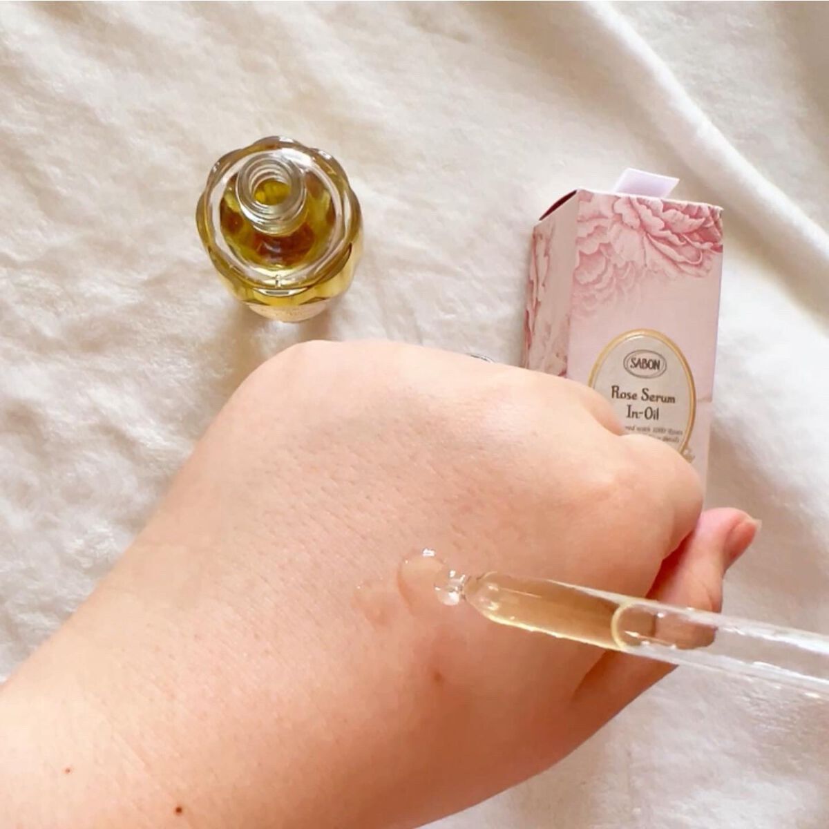 ローズセラムインオイル/SABON/フェイスオイルを使ったクチコミ(6枚目)