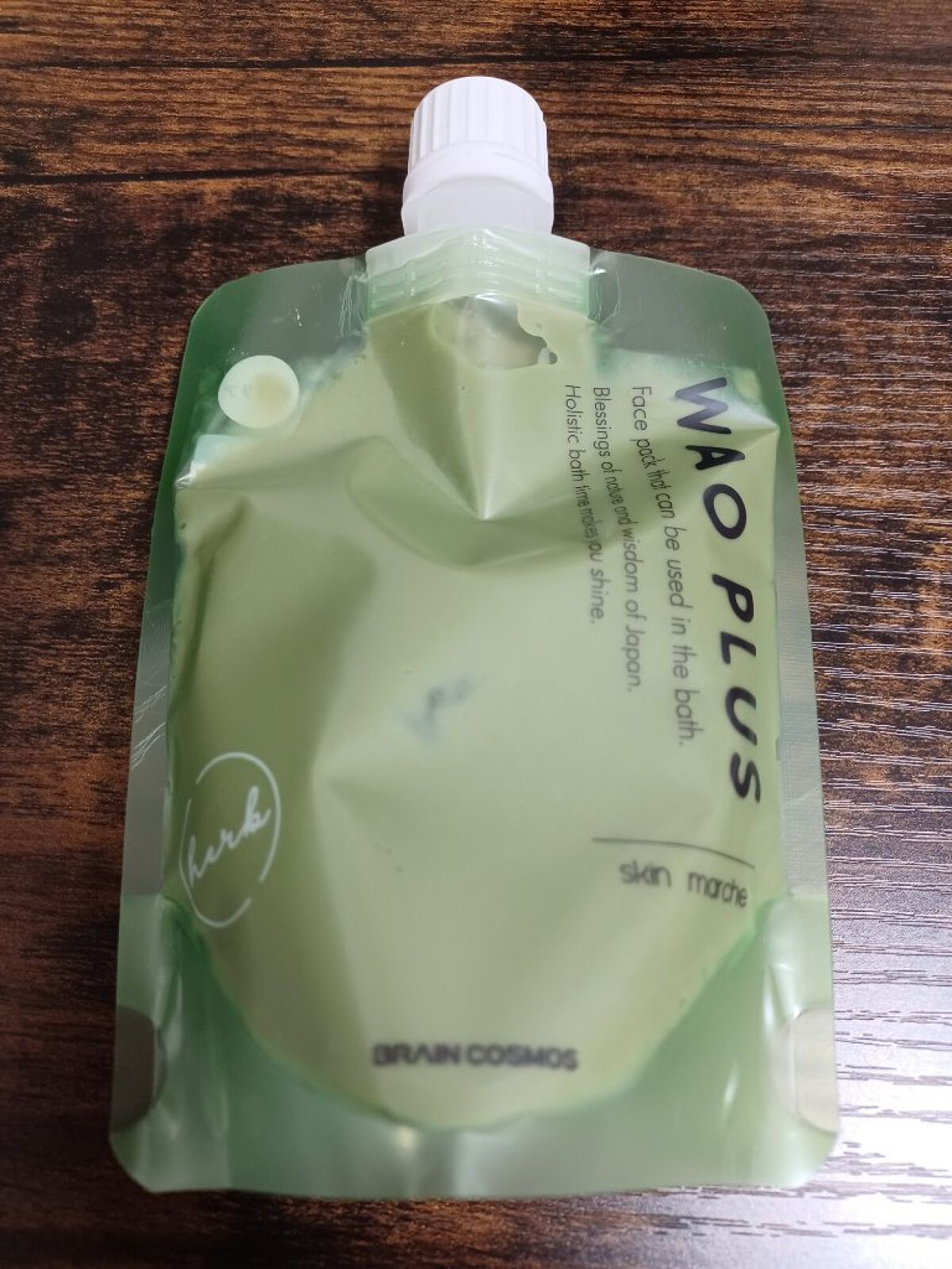 skinmarche WAOPLUS ハートリーフマグワートブースターマスク/ブレーンコスモス/洗い流すパック・マスクを使ったクチコミ（2枚目）