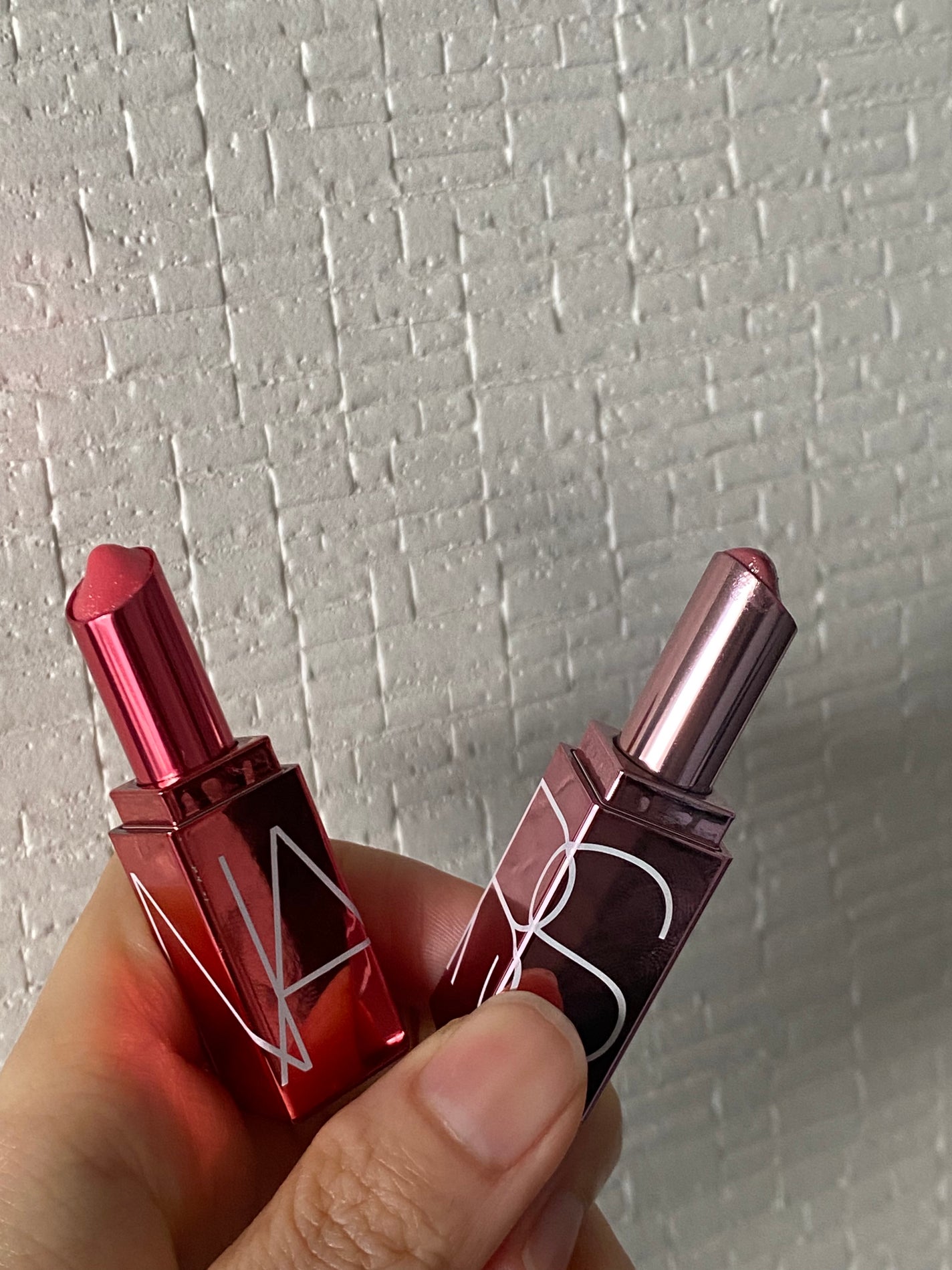 ミニ アフターグロー リップバームデュオ/NARS/口紅を使ったクチコミ(5枚目)