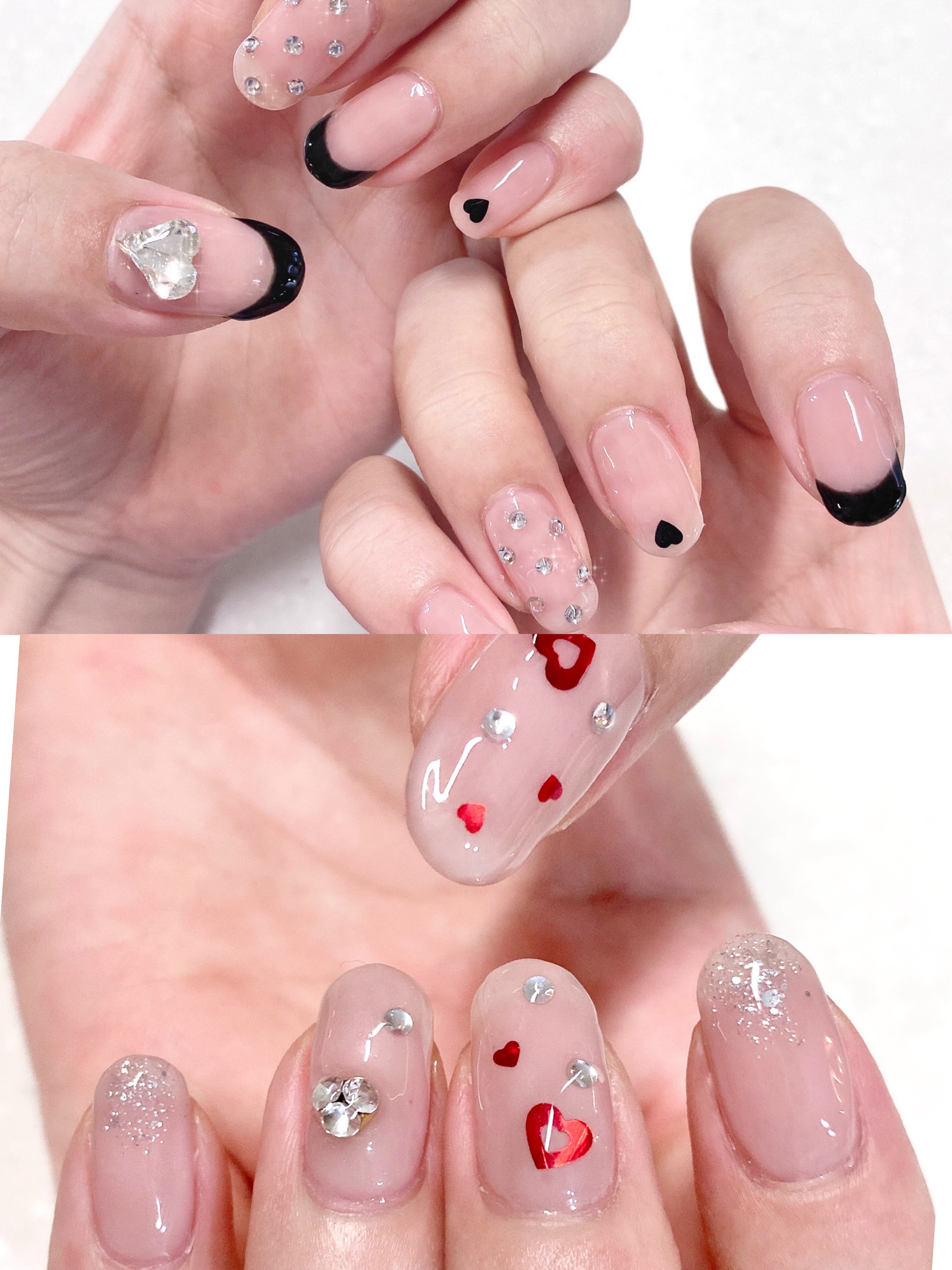 バレンタインデザイン ネイルチップ 組み合わせ自由 2000円〜 バレンタインデザイン ネイルチップ 組み合わせ自由 2000円〜 現品