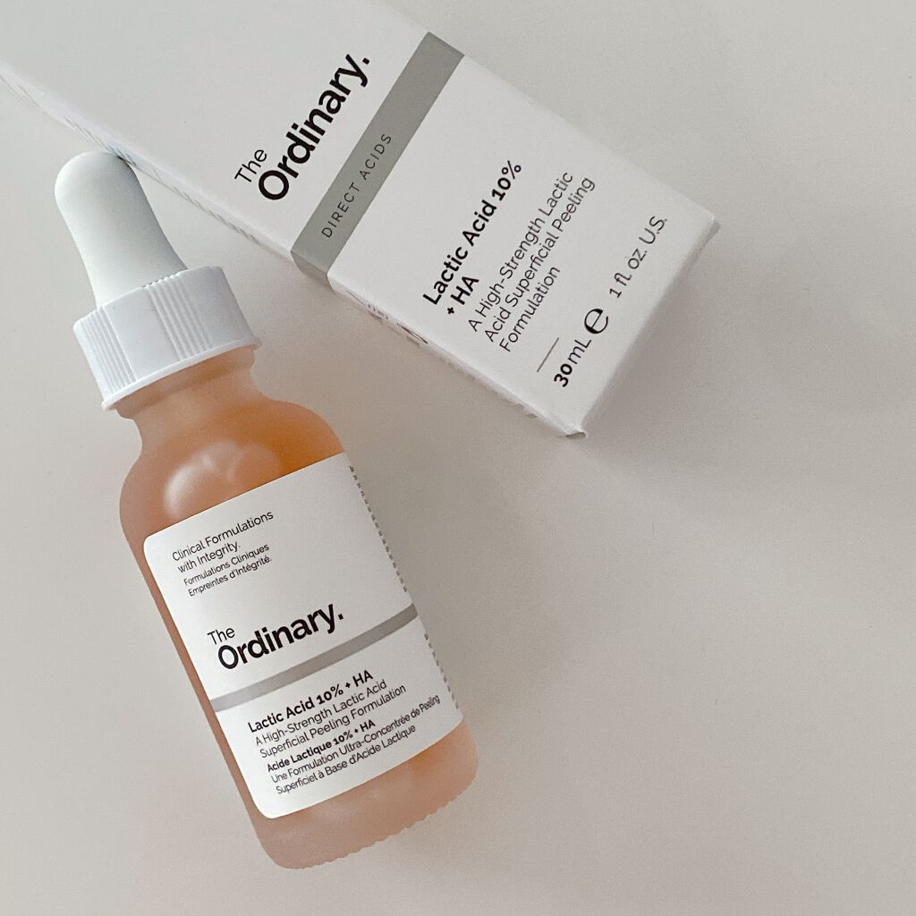 The Ordinary LA10+HAフェイスセラムのクチコミ「サラサラで香りも無く、水みたいな感触です。
夜の洗顔後すぐ塗っていますが、
すぐ化粧水もつけな.....」（1枚目）