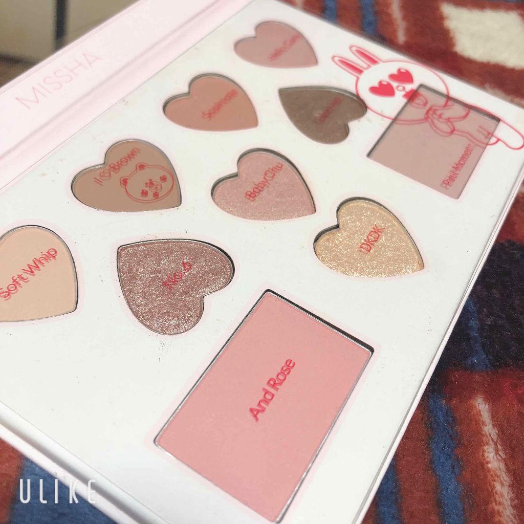 カラーフィルターシャドウパレット(ラインフレンズエディション)/MISSHA/アイシャドウパレットを使ったクチコミ(2枚目)