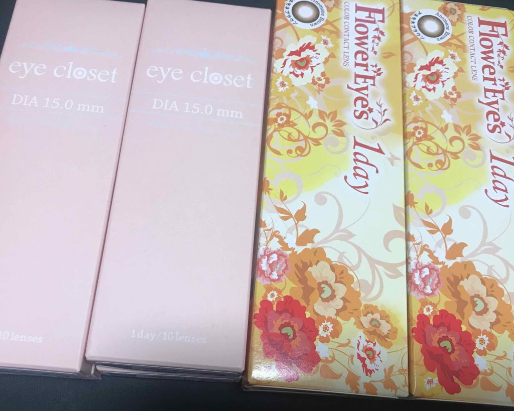 フラワーアイズ ワンデー アネモネブラウン/株式会社ビューフロンティア/ワンデー（１DAY）カラコンを使ったクチコミ（1枚目）