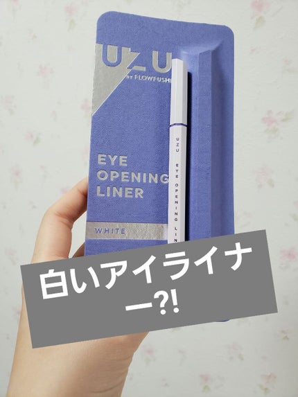 EYE OPENING LINER/UZU BY FLOWFUSHI/リキッドアイライナーを使ったクチコミ(1枚目)
