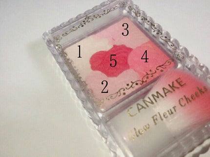 グロウフルールチークス/キャンメイク/パウダーチークを使ったクチコミ(1枚目)