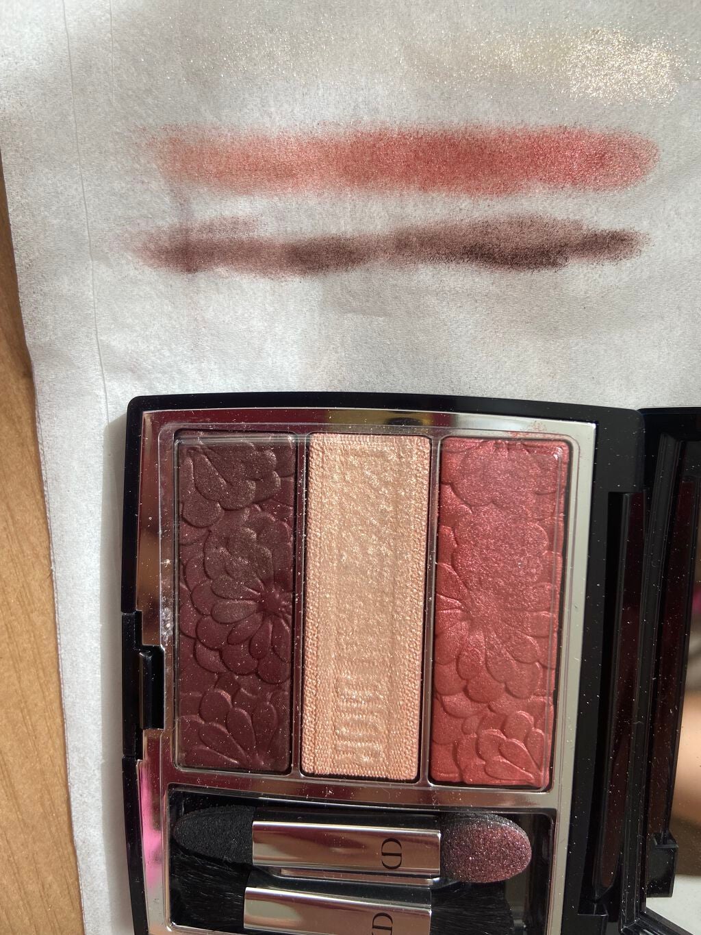 トリオ ブリック パレット<ピュア グロウ>/Dior/アイシャドウパレットを使ったクチコミ(3枚目)