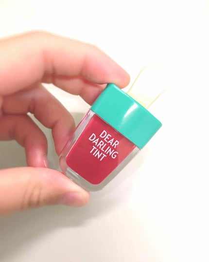 ディアダーリン ウォータージェルティント (アイスティント)/ETUDE/口紅を使ったクチコミ(2枚目)