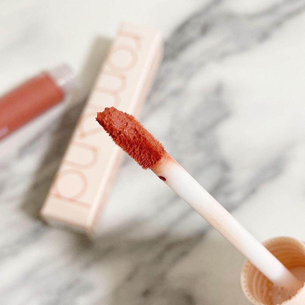 ゼロベルベットティント 17 トースティヌード(TOASTY NUDE)/rom&nd/リップティントを使ったクチコミ（3枚目）