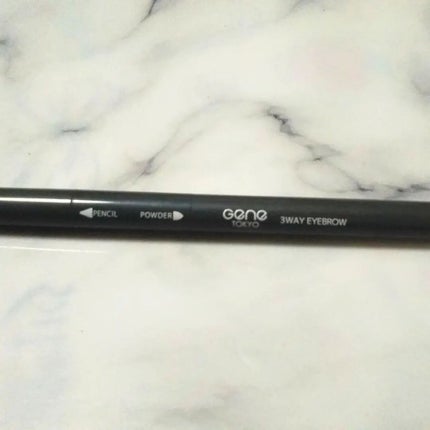 GENE3WAYアイブロウ三角芯タイプ/セリア/アイブロウペンシルを使ったクチコミ(2枚目)