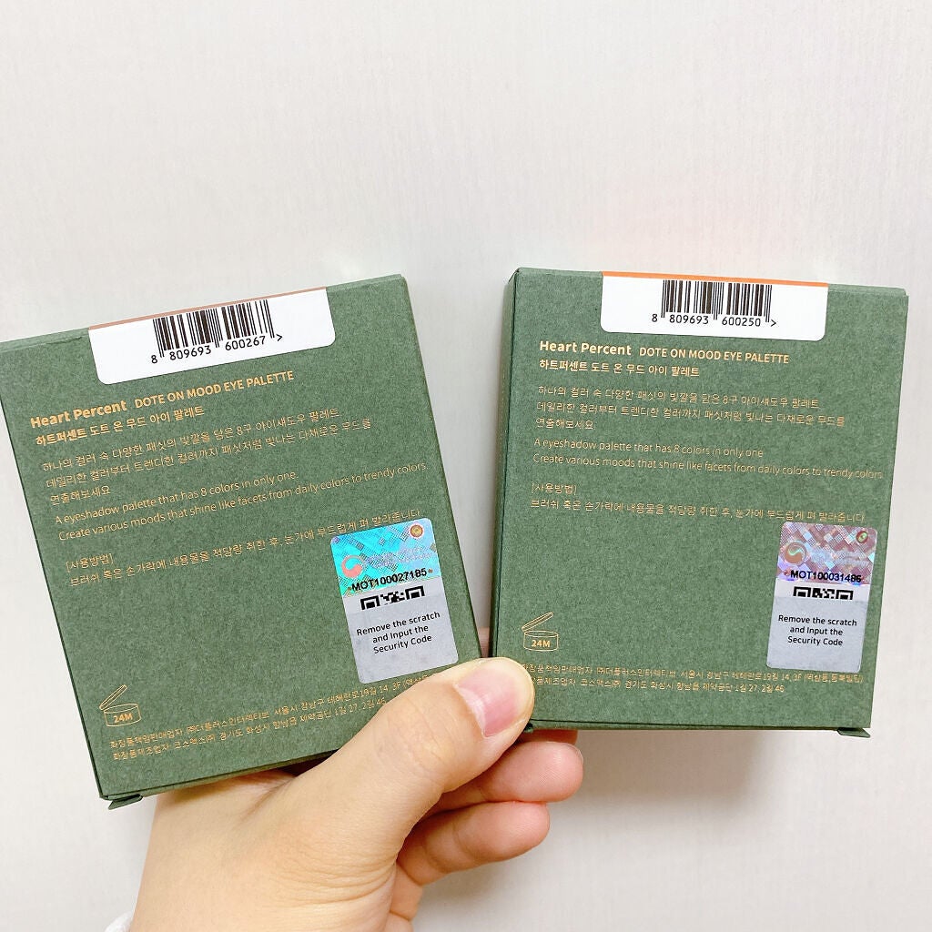ドットオンムードアイパレット/Heart Percent/アイシャドウパレットを使ったクチコミ(6枚目)