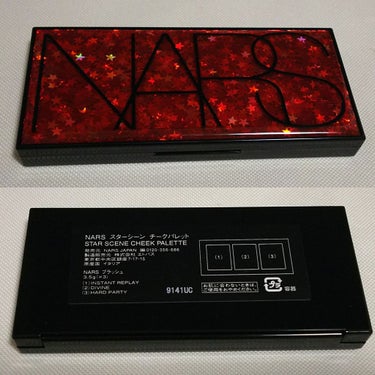 NARS スターシーン チークパレットのクチコミ「こんばんは、コンパスです‼️

今回は、NARSのクリスマスコフレ第２弾、スターシーンチークパ.....」（3枚目）