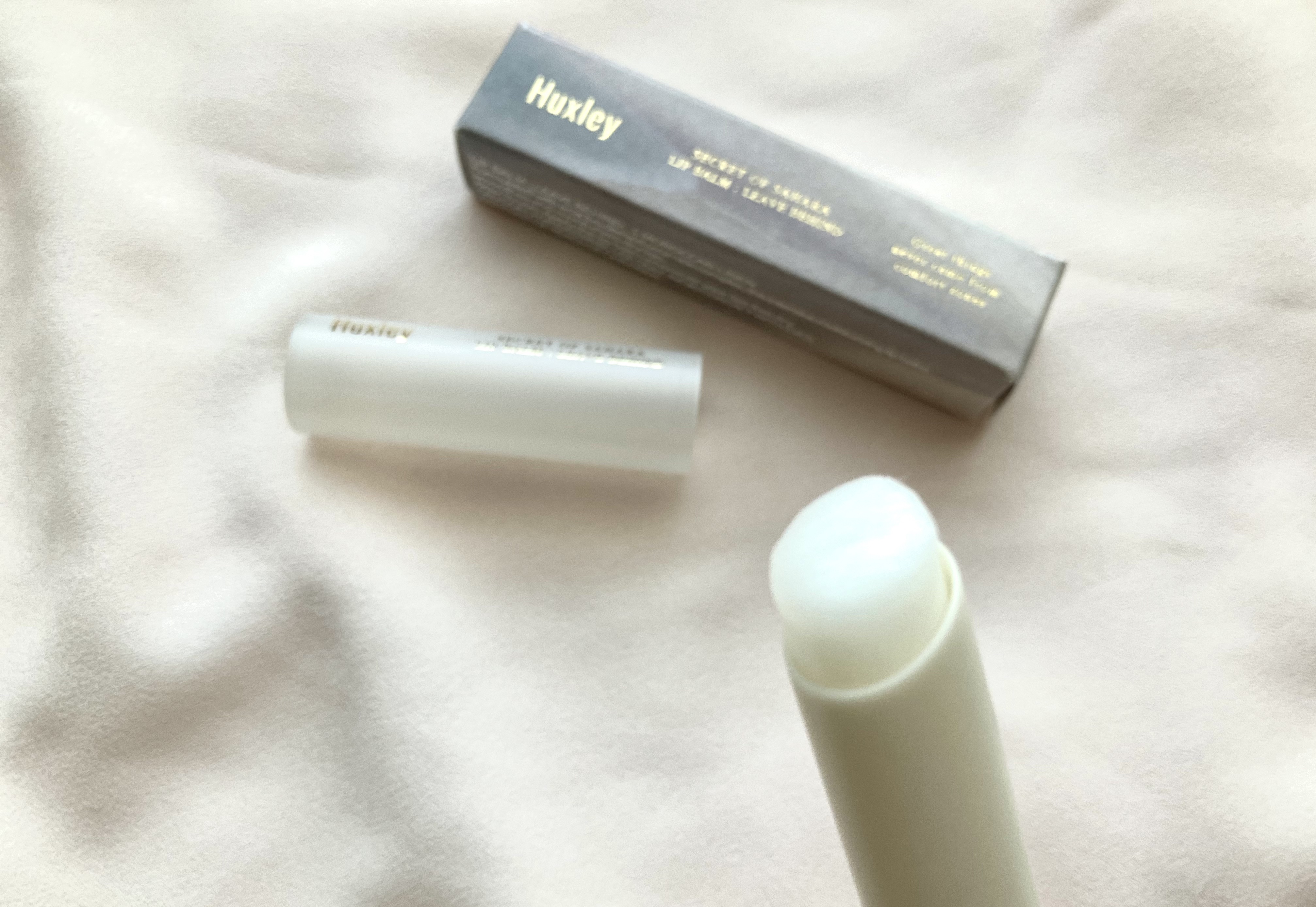 リップバーム；リーブビハインド 01モロッカンリネン/Huxley/リップバームを使ったクチコミ（3枚目）