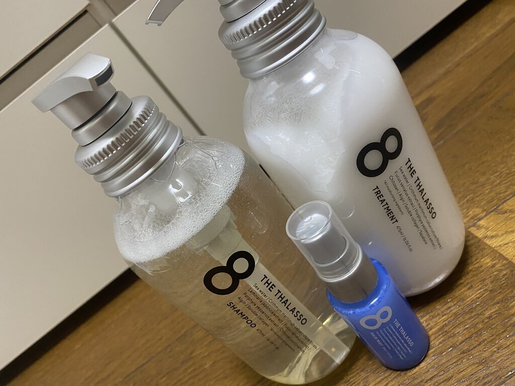 [旧商品]クレンジングリペア＆モイスト 美容液シャンプー／ディープリペア＆アクアモイスト 美容液トリートメント/エイトザタラソ/市販シャンプーを使ったクチコミ（1枚目）