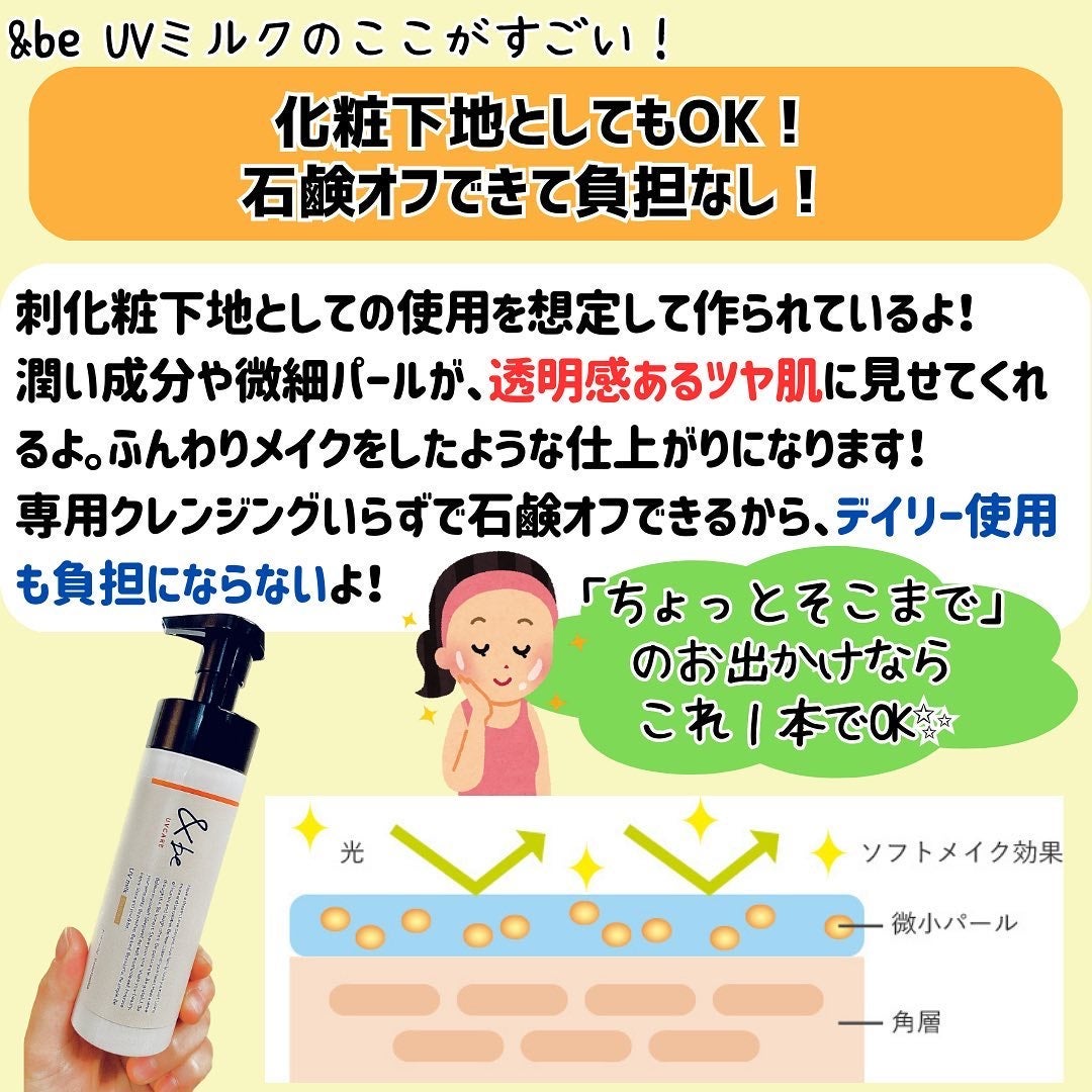 &be UVミルク/&be/日焼け止めミルクを使ったクチコミ(4枚目)