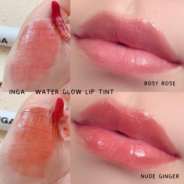 INGA ウォーターグローリップティントのクチコミ「💄..
￤INGA
￤WATER GLOW LIP TINT

new color..✨
☑︎.....」（2枚目）