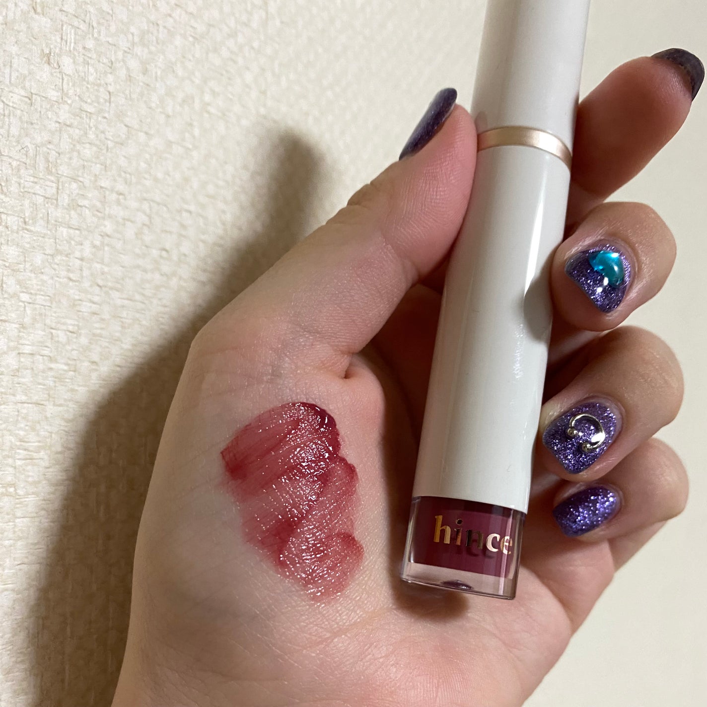 ムードインハンサーウォーターリキッドグロウ/hince/口紅を使ったクチコミ(2枚目)