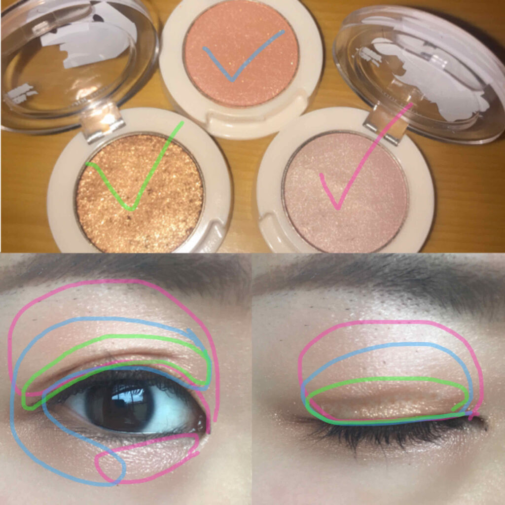 ラッキーフレンズ ルックアット マイアイジュエル/ETUDE/単色アイシャドウを使ったクチコミ（3枚目）