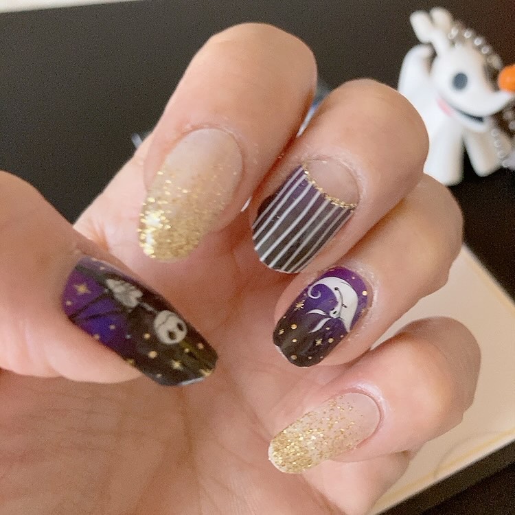 貼るジェルネイル/セリア/ネイルシールを使ったクチコミ（1枚目）