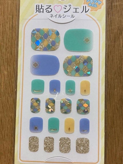 貼るジェルネイル/セリア/ネイルシールを使ったクチコミ(1枚目)