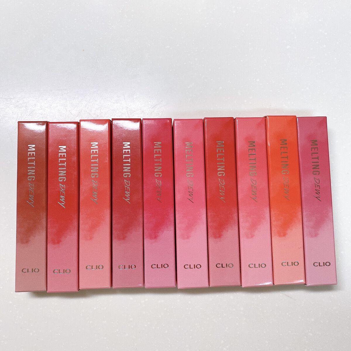 メルティングデューイティント #05 Low Cherry/CLIO/口紅を使ったクチコミ（2枚目）