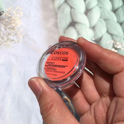 パーフェクトマットコンシーラー スカーレットオレンジ/COSCOS/クリームコンシーラーを使ったクチコミ(2枚目)