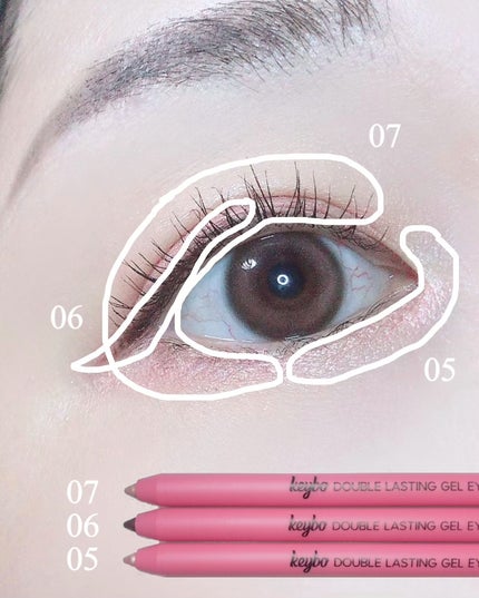 ダブルラスティングジェルライナー/keybo/ジェルアイライナーを使ったクチコミ(3枚目)