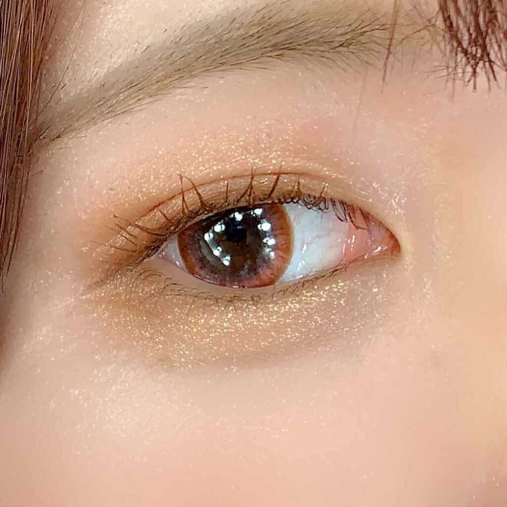 グリッター シャドウ カラー/rom&nd/グリッターを使ったクチコミ（3枚目）