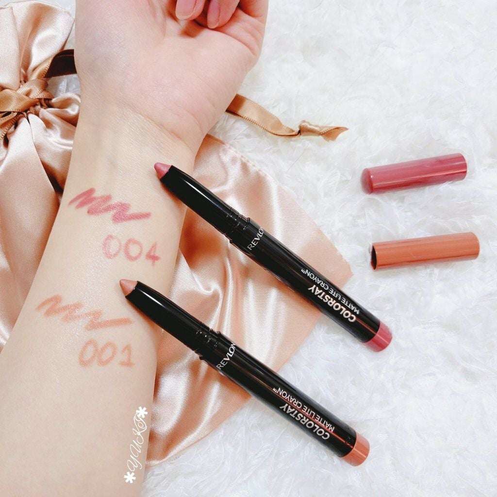 レブロン カラーステイ マット ライト クレヨン/REVLON/口紅を使ったクチコミ(10枚目)