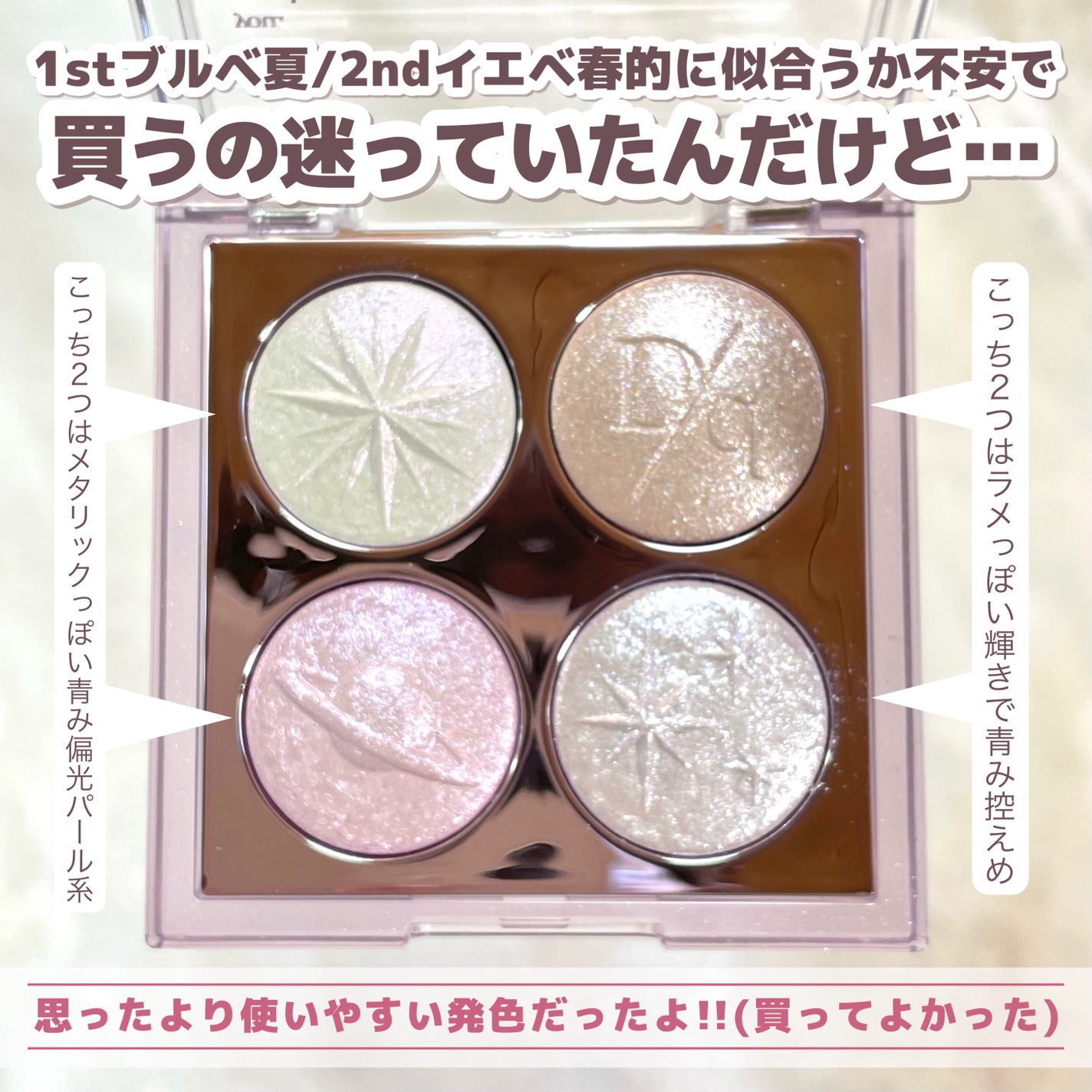 シャドウパレット/dasique/アイシャドウパレットを使ったクチコミ(4枚目)