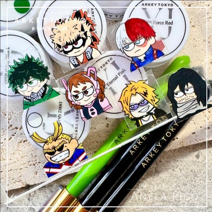 #ネイル,#ジェルネイル,#キャラネイル,#ヒロアカネイルのネイルデザイン