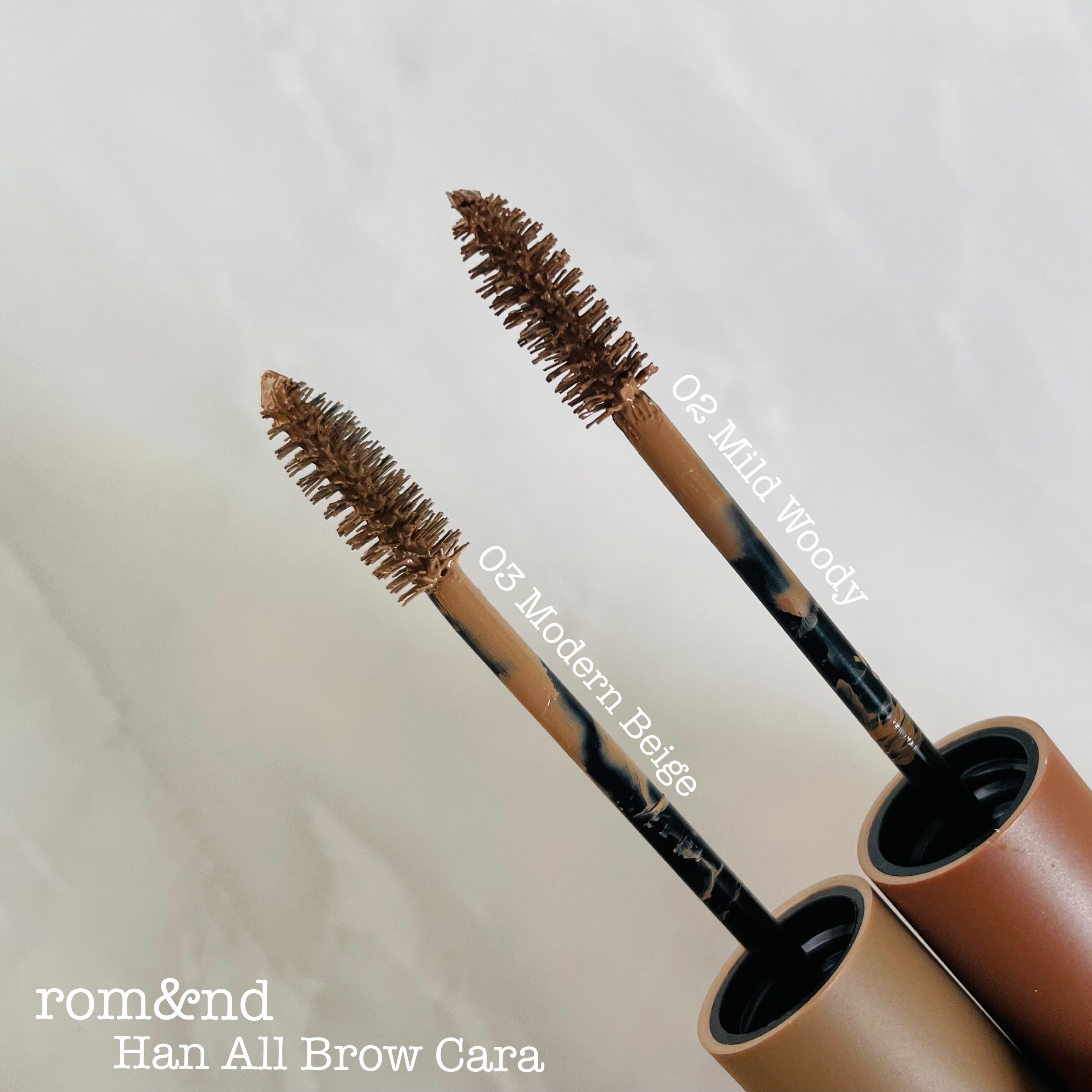 ハンオールブロウカラ/rom&nd/眉マスカラを使ったクチコミ（2枚目）