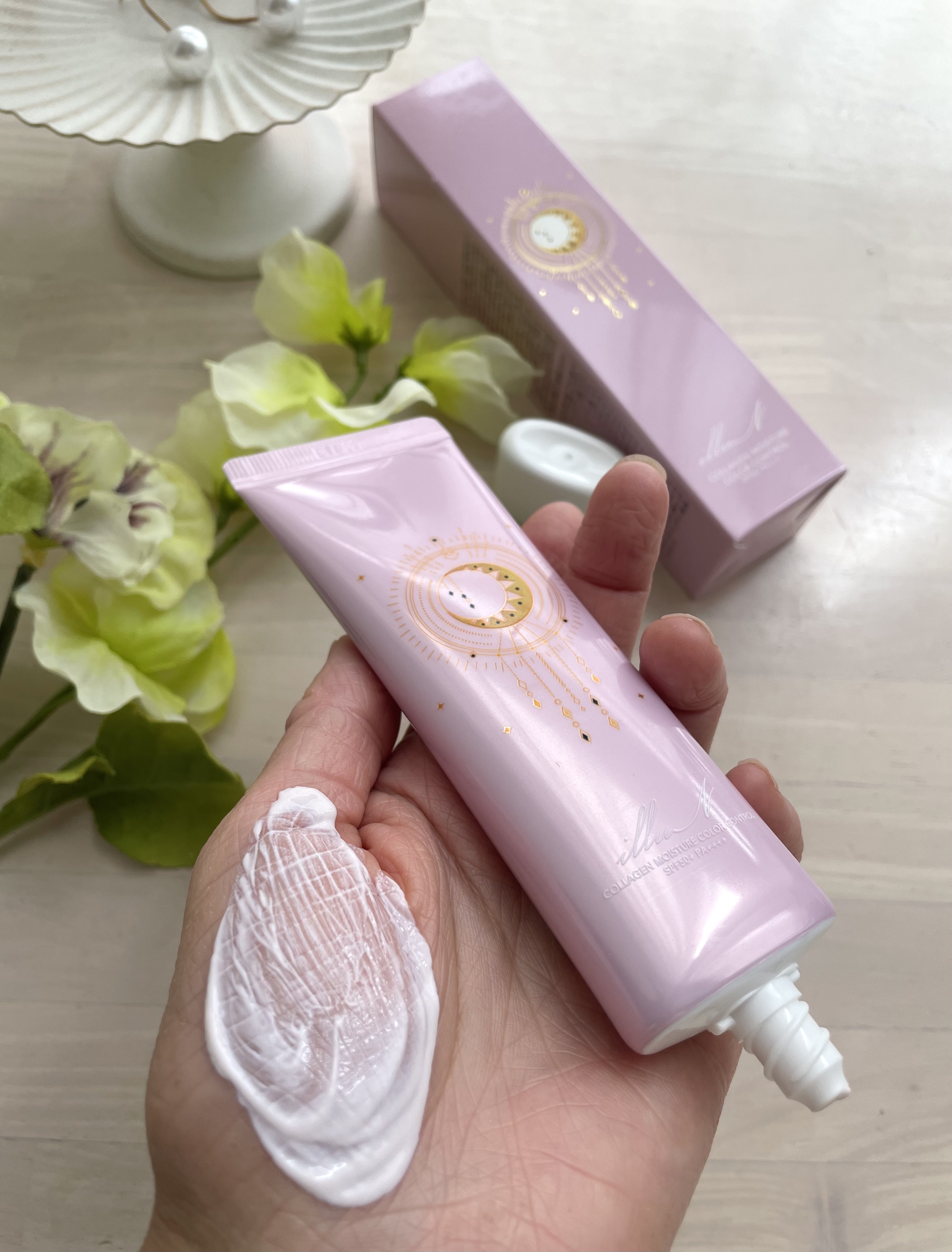 コラーゲンモイスチャーカラーコントロール/illuN/化粧下地を使ったクチコミ（3枚目）