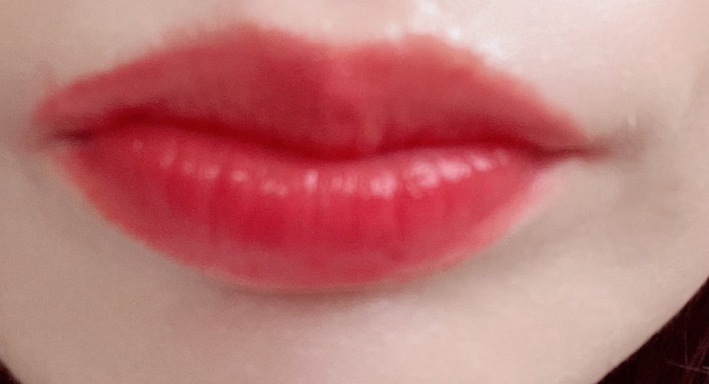 ジューシーラスティングティント 09 ライチコーラル(LITCHI CORAL)/rom&nd/リップティントを使ったクチコミ（3枚目）