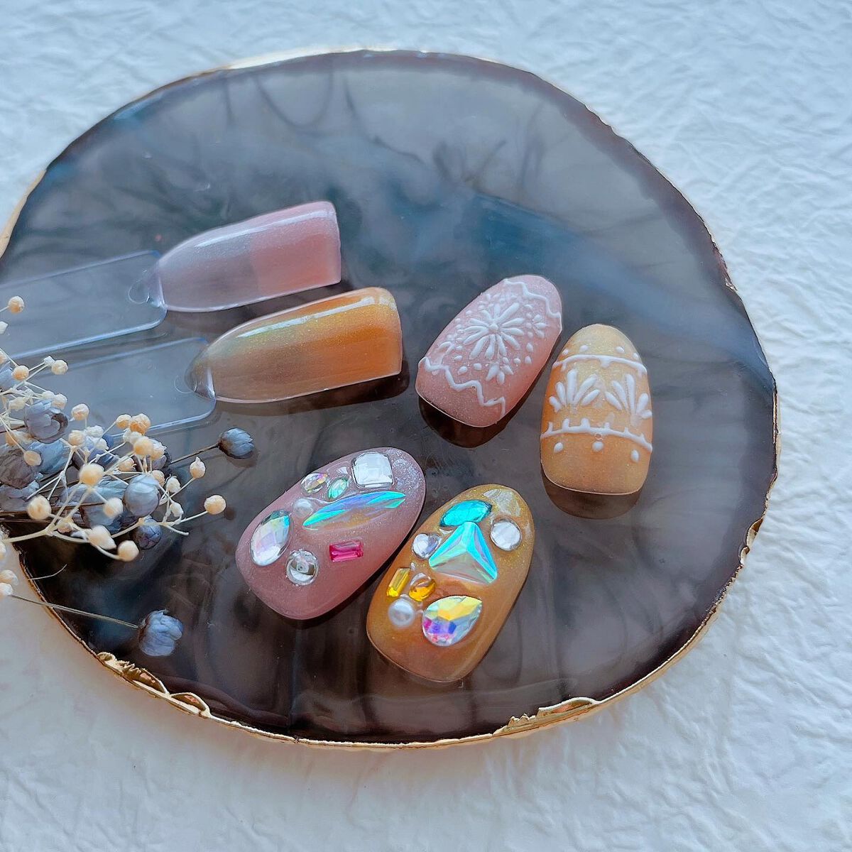 ジェルネイル オレンジ/ジェルミーワン/ジェルネイルを使ったクチコミ（2枚目）