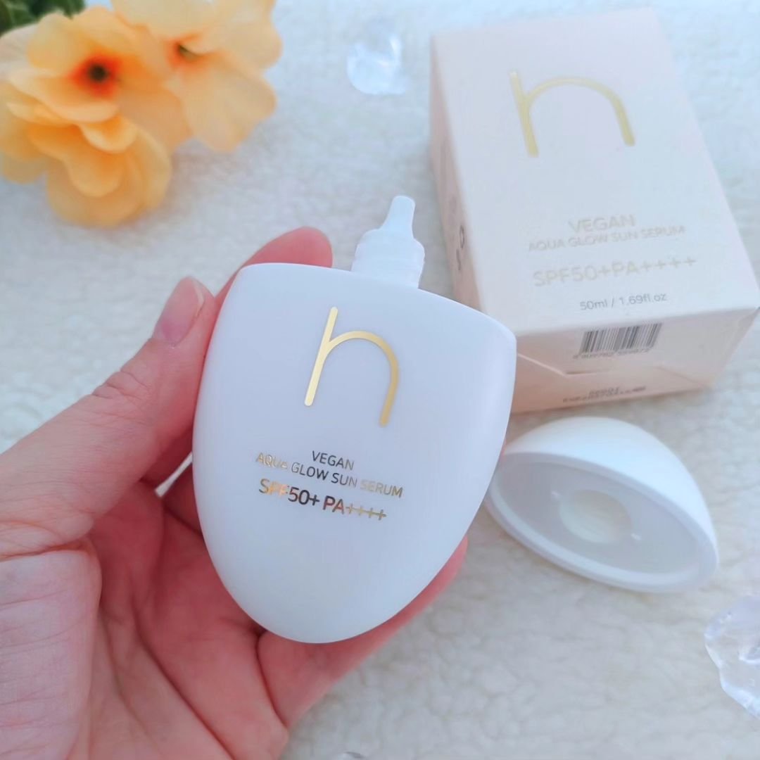 ヴィーガンアクアグロウサンセラム/HAMEL/日焼け止めローションを使ったクチコミ（2枚目）