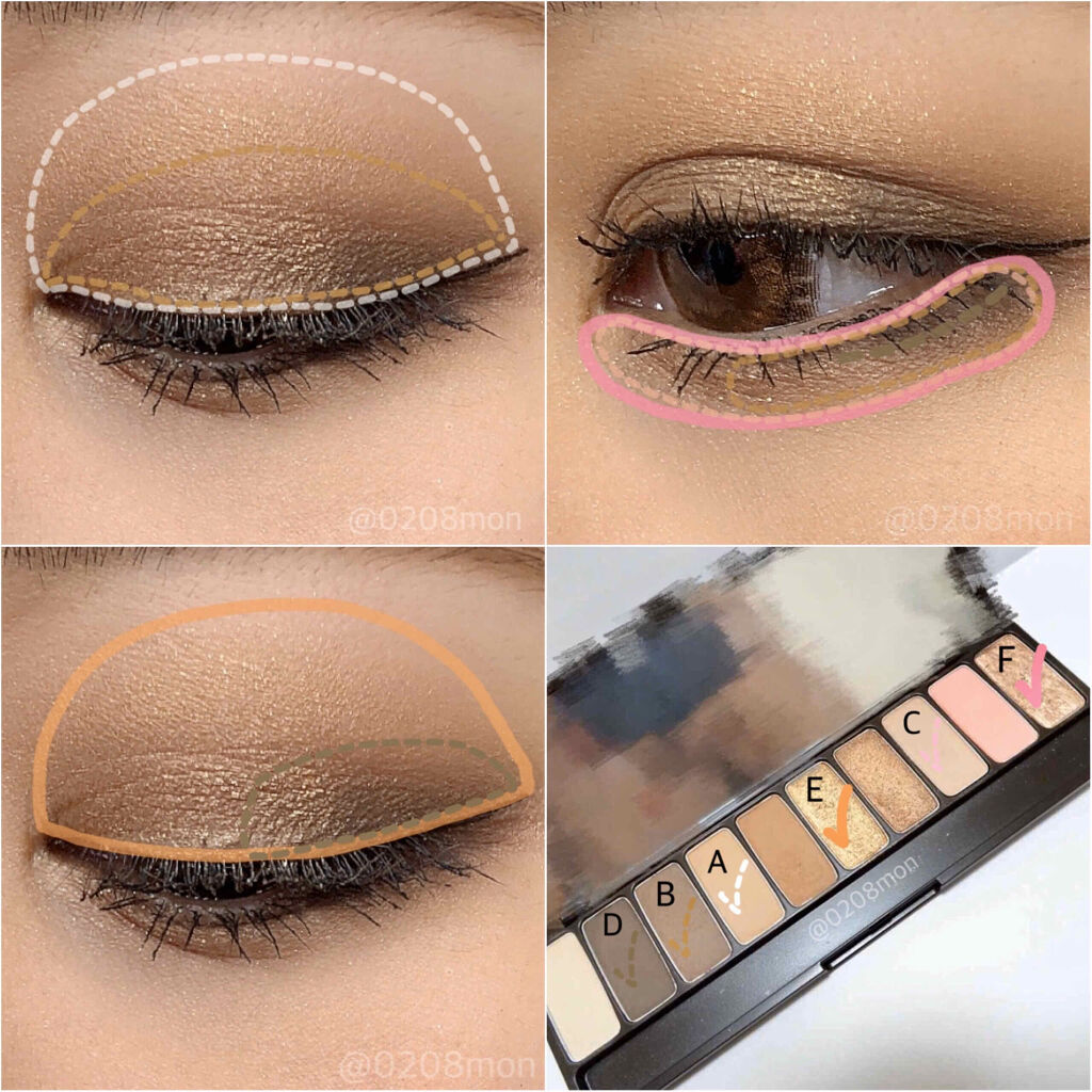 プレイカラー アイシャドウ インザカフェ【生産終了】/ETUDE/アイシャドウパレットを使ったクチコミ（2枚目）