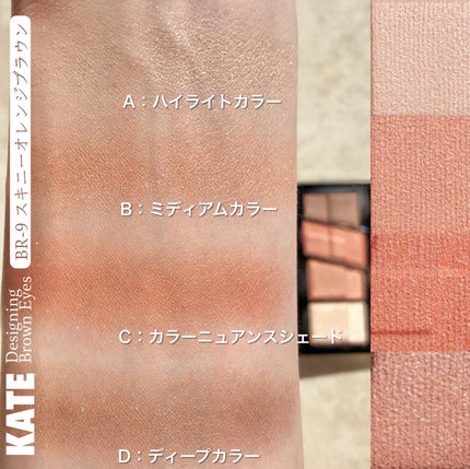 デザイニングブラウンアイズ/KATE/アイシャドウパレットを使ったクチコミ(6枚目)