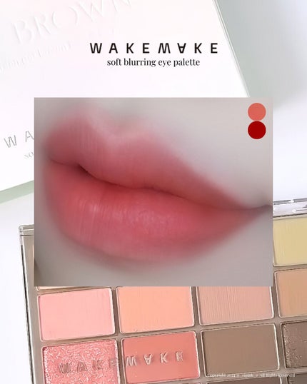 ソフトブラーリングアイパレット/wakemake/アイシャドウパレットを使ったクチコミ(7枚目)