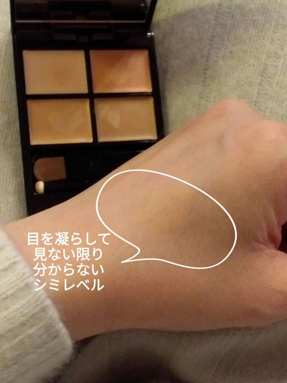 トーンパーフェクティング パレット/DECORTÉ/パレットコンシーラーを使ったクチコミ(3枚目)