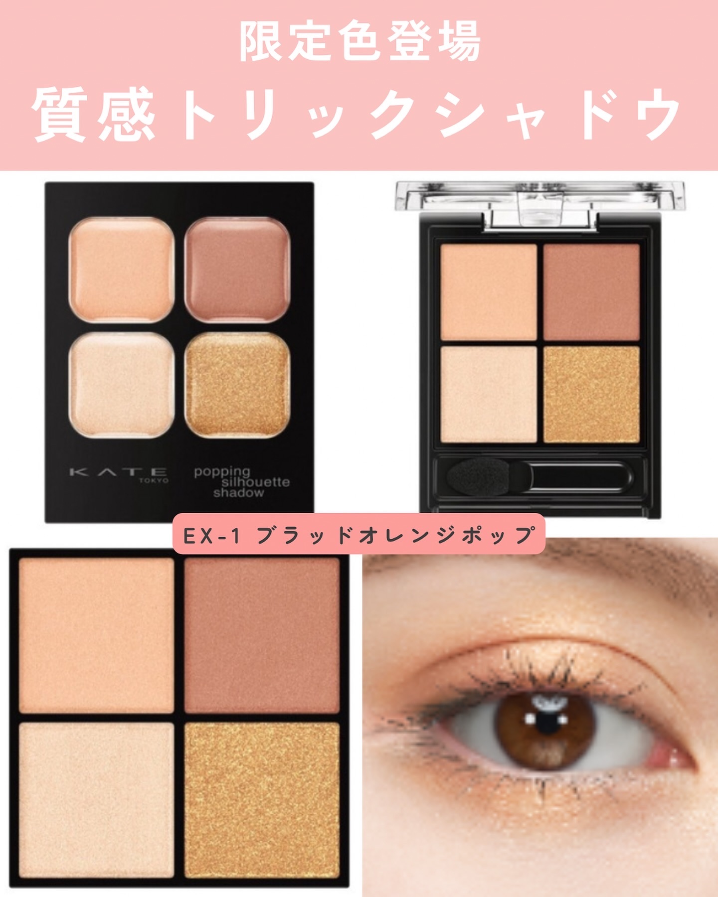 ケイト ポッピングシルエットシャドウ/KATE/アイシャドウパレットを使ったクチコミ（2枚目）