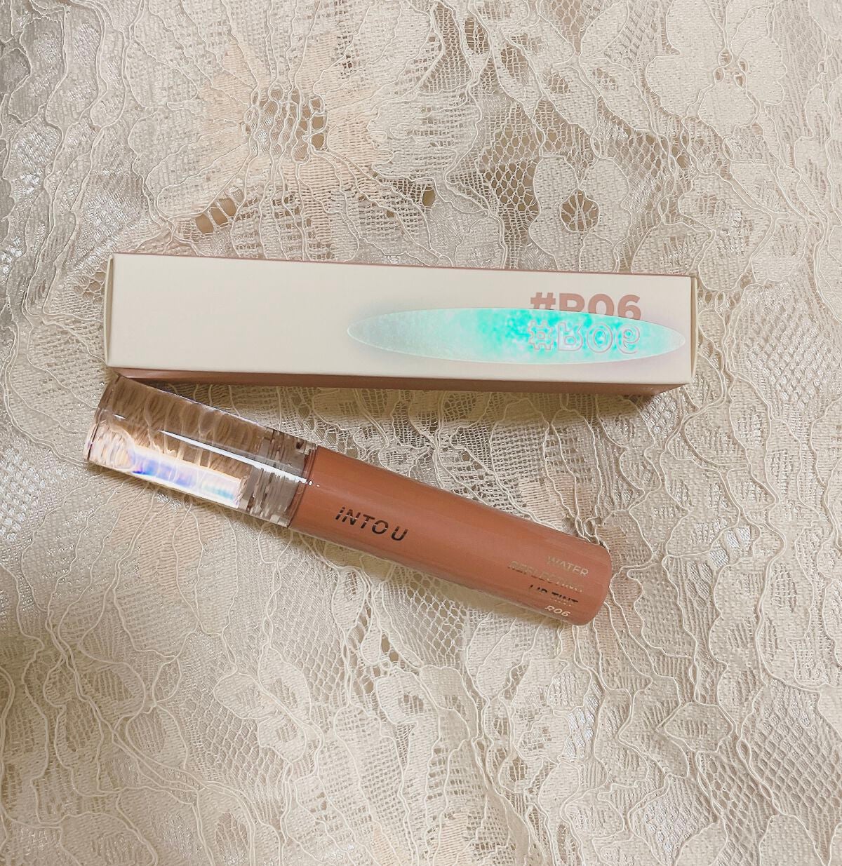 ウォーターリフレクティングリップティント/INTO U/リップティントを使ったクチコミ(1枚目)